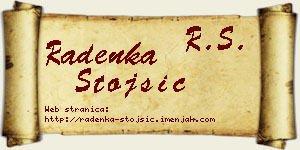 Radenka Stojšić vizit kartica